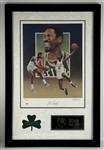 Bill Russell Signed Ltd. Ed. Christopher Paluso Lithograph in Framed Celtics Display (PSA/DNA)