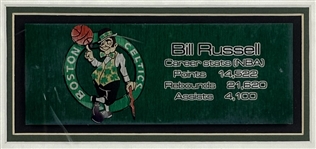 Bill Russell Signed Ltd. Ed. Christopher Paluso Lithograph in Framed Celtics Display (PSA/DNA)