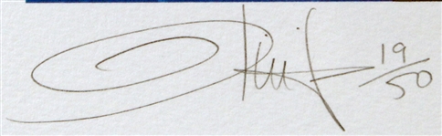 Bettie Page Signed Segment in Framed Display (PSA/DNA Sticker)
