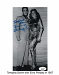 Tempest Storm Lot of Nine (9) Signed 8 x 10 Photos Alongside Elvis Presley (Storm Holo)