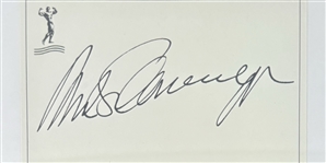 Arnold Schwarzenegger Signed 4 x 6 Sheet (Beckett/BAS Encapsulated)