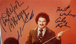 Welcome Back, Kotter: Cast Signed 8 x 10 Photo in Framed Display w/ John Travolta, Gabe Kaplan & More! (5 Sigs)(PSA/DNA LOA)