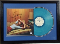 Taylor Swift Signed Midnights Album Cover w/ Colored Vinyl in Framed Display (JSA)