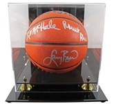 Celtics: Larry Bird, Kevin McHale, & Robert Parish Signed Wilson Basketball w / Case (Beckett/BAS Wit)
