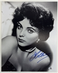 Joan Collins Signed 11 x 14 B&W Portrait Photo (Beckett/BAS)