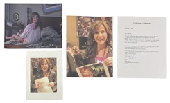 Impressive Linda Blair Signed & Movie Used Crucifix From The Exorcist w/ Photo-match! (Production Asset Procurement)(PSA/DNA LOA)