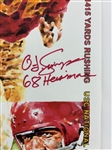 O.J. Simpson Signed Lot of Two Ltd. Ed 11 x 17 USC Commemorative Lithographs (PSA/DNA)