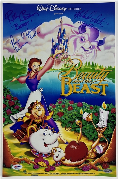 Beauty and the Beast Cast Signed 11" x 17" Photo w/ Benson, OHara, & White! (PSA/DNA LOA)