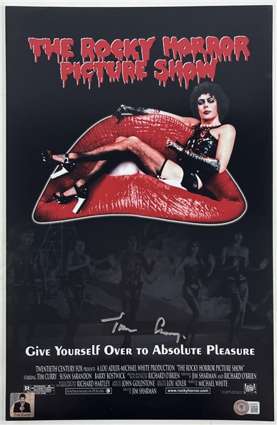 Rocky Horror Picture Show: Tim Curry Signed 11" x 17" Photo (Beckett/BAS)