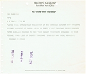 Clark Gable Incredible Signed MGM Document Regard Playing Rhett Butler in Gone With The Wind! (PSA/DNA)