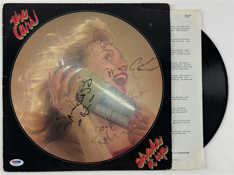 The Cars Group Signed "Shake It Up" Record Album with Ocasek, Orr, Robinson, Hawkes & Easton (PSA/DNA LOA)
