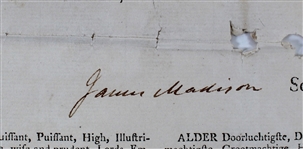 Thomas Jefferson and James Madison RARE Dual Signed 1806 4-Language Ship's Papers (Beckett/BAS LOA)