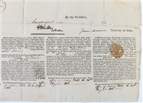 Thomas Jefferson and James Madison RARE Dual Signed 1806 4-Language Ship's Papers (Beckett/BAS LOA)