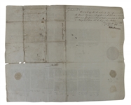 Thomas Jefferson and James Madison RARE Dual Signed 1806 4-Language Ship's Papers (Beckett/BAS LOA)
