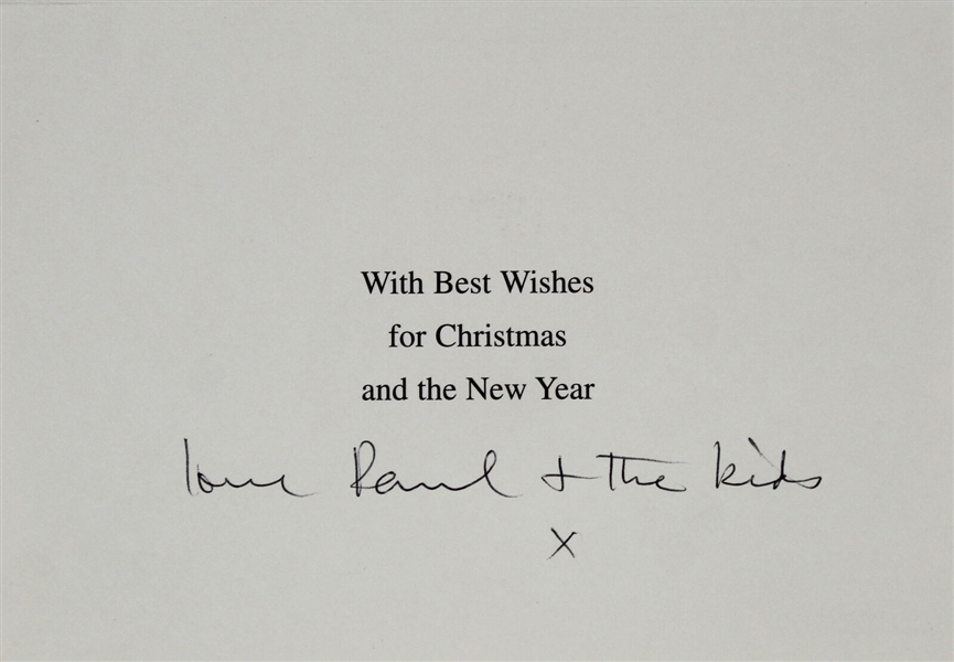 The Beatles: Paul McCartney Handwritten & Signed Holiday Card (Beckett/BAS LOA)