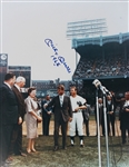 Mickey Mantle Signed & Dated 1965 11 x 14 Photo from Mickey Mantle Day at Yankee Stadium with RFK (JSA LOA)