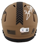 Tony Dorsett Signed Cowboys Salute to Service II Mini Helmet (Beckett/BAS Witnessed)