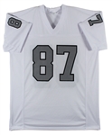 Michael Mayer Signed Raiders Road Style Replica Jersey (Beckett/BAS Witnessed)
