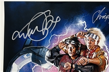 Christopher Lloyd & Michael J Fox Signed 16 x 20 'Back to the Future' Photo (Celebrity Authentics)