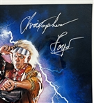 Christopher Lloyd & Michael J Fox Signed 16 x 20 'Back to the Future' Photo (Celebrity Authentics)