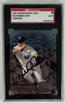 Derek Jeter Signed 1997 Skybox Metal Universe #118 (SGC Encapsulated)