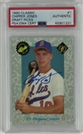 Chipper Jones Signed 1990 Classic Draft Picks #1 Rookie Trading Card (PSA/DNA Encapsulated)