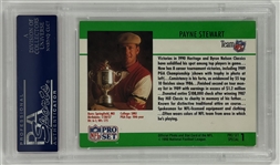 Payne Stewart Signed 1990 Pro Set #1 Trading Card (PSA/DNA Encapsulated)