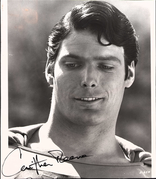 Superman: Christopher Reeve Signed Vintage 7" x 8" B&W Photo (JSA LOA)