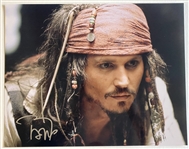 Johnny Depp Signed 11 x 14 Pirates of the Caribbean Photo (JSA COA)(Ulrich Collection)
