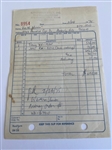 The Who: Keith Moon Personal Receipt from Audio Craft for Music Equipment