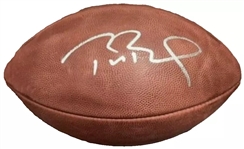 Tom Brady Signed Duke NFL Football (JSA LOA)