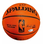 Tim Duncan Signed Spalding NBA Basketball (Beckett/BAS LOA)