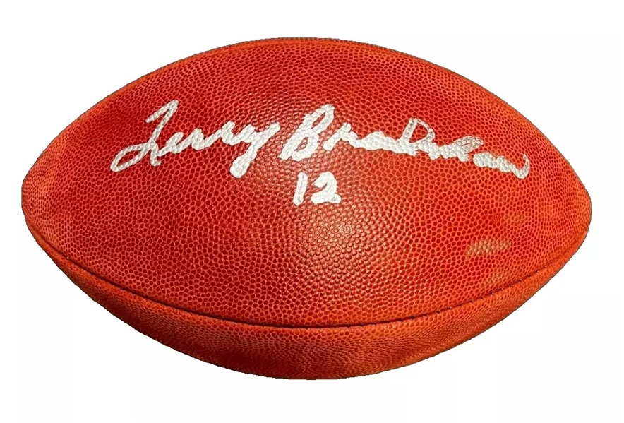 Terry Bradshaw Signed Duke NFL Football (Beckett/BAS Witnessed)