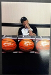 Allen Iverson Signed Spalding NBA Basketball (JSA Witnessed)