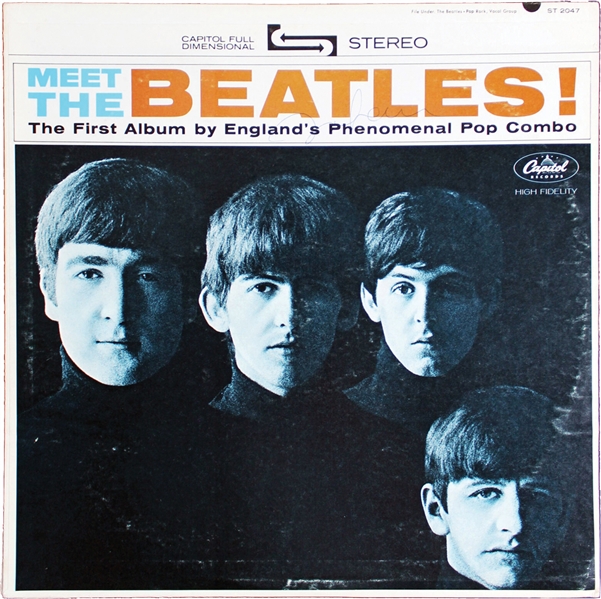The Beatles: John Lennon RARE Vintage Signed "Meet The Beatles" Album (Beckett/BAS & Caiazzo)