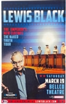 Lewis Black Signed 11 x 17 'The Naked Truth' Tour Mini Poster (Beckett/BAS)