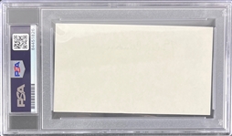 President Bill Clinton Signed Index Card (Beckett/BAS Encapsulated)