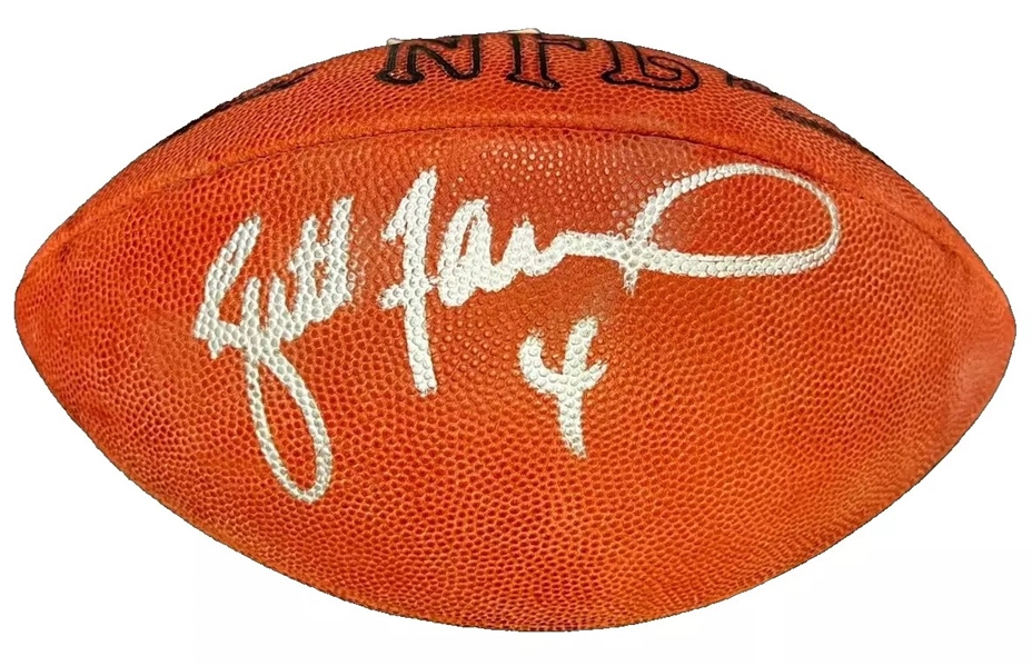 Brett Favre Signed Wilson NFL Football (JSA LOA)