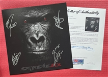 Extreme: Group Signed 12 x 12 Album Flat (4 Sigs)(PSA/DNA LOA)