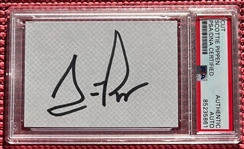 Scottie Pippen Signed 2.5 x 3.5 Page (PSA/DNA Encapsulated)