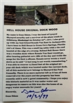 Lynyrd Skynyrd: Artimus Pyle Signed Original Hell House Wood Dock Piece (Letter of Provenance)(Third Party Guaranteed)