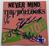 Sex Pistols: Original Group Signed “Never Mind The Bollocks” CD Insert (4 Sigs)(Third Party Guaranteed)