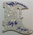 Jimi Hendrix's Woodstock 1969 Band Signed Telecaster Pickguard (4 Sigs)(PSA/DNA)