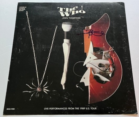 The Who: Pete Townshend Signed "Join Together" 12" x 12" Album Flat (Third Party Guaranteed) 