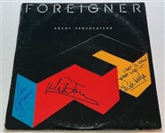 Foreigner: Group Signed Agent Provocateur LP (3 Sigs)(Third Party Guaranteed)