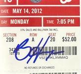 Bryce Harper Signed 2012 Ticket w/ Gem Mint 10 Auto! Harpers 1st Career HR (PSA/DNA Encapsulated)