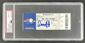 Aaron Judge Signed 2022 Ticket w/ Gem Mint 10 Auto :: HR #62 & MVP Year (PSA/DNA Encapsulated)