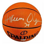 Hakeem Olajuwon Signed Spalding Basketball (PSA/DNA)