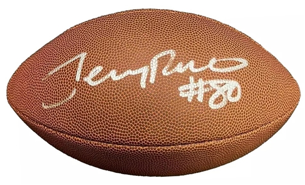 Jerry Rice Signed Wilson NFL Football (Beckett/BAS Witnessed)