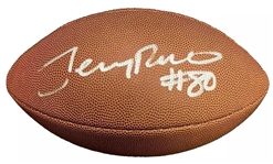Jerry Rice Signed Wilson NFL Football (Beckett/BAS Witnessed)